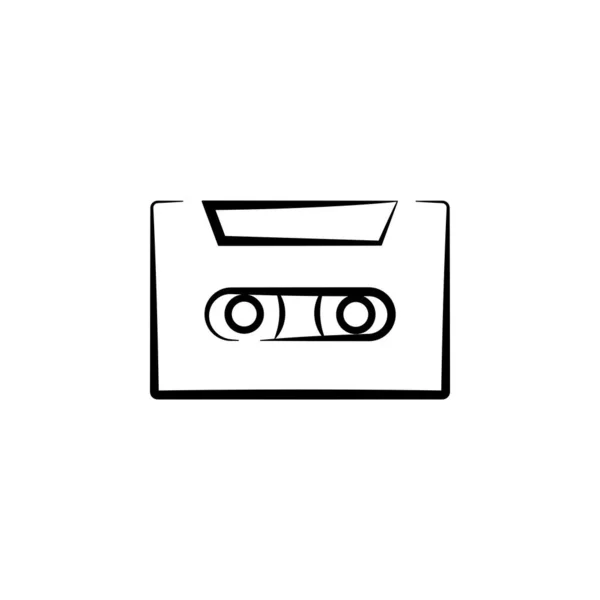 Illustration Vector Graphic Cassette Icon Fit 80S 90S Vintage Etc — Stock Vector