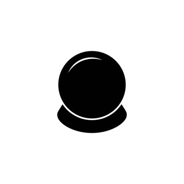 Sihirli top ikonunun illüstrasyon vektörü grafiği. Sihirbaz, servet, kehanet vesaire için uygun..