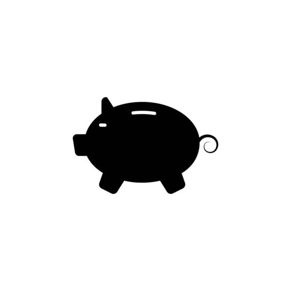 Illustration Vektorgrafik Des Sparschweinsymbols Fit Für Sparen Banken Investitionen Finanzen — Stockvektor