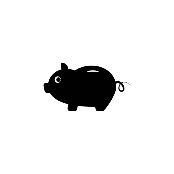 Illustration Vektorgrafik Des Sparschweinsymbols Fit Für Sparen Banken Investitionen Finanzen — Stockvektor
