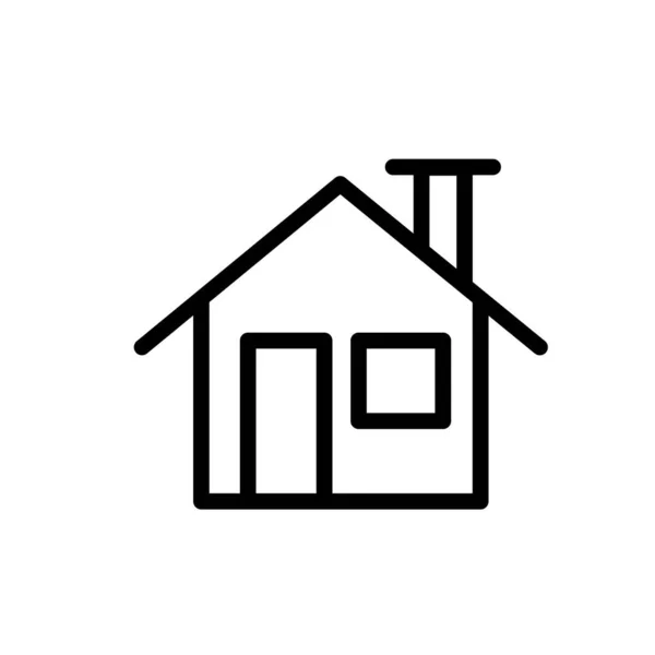 Ilustração Gráfico Vetorial Ícone Casa Apto Para Casa Residencial Imobiliário —  Vetores de Stock