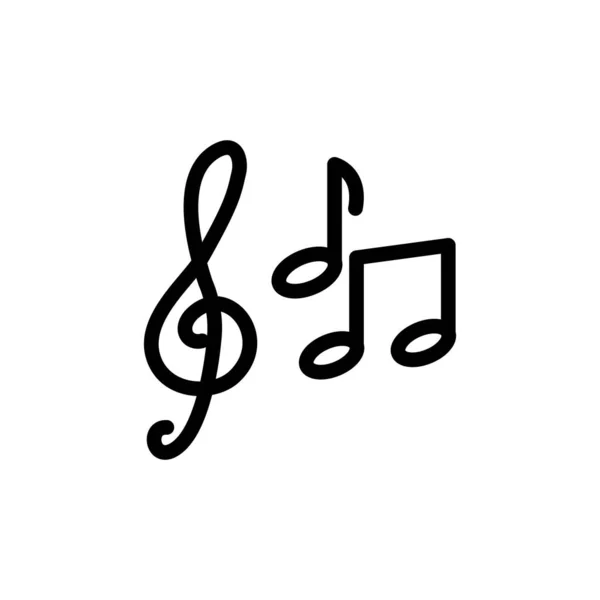 Illustration Vektorgrafik Der Musik Ikone Fit Für Song Musical Sound — Stockvektor