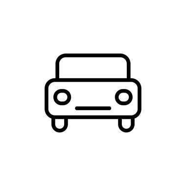 Ulaşım simgesinin resimleme vektörü grafiği. Trafik, kamu, yolcu vs. için uygun.