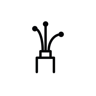 Kablo ikonunun İllüstrasyon Vektörü grafiği. Kablo, elektrik vs. için uygun.