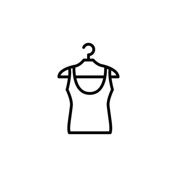 イラストハンガーアイコンのベクトルグラフィック ファッション ワードローブ 小売などのためのフィット — ストックベクタ