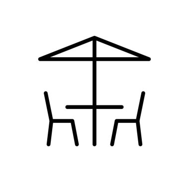 Kafe simgesinin İllüstrasyon Vektörü grafiği. Kahve, restoran, eğlence vesaire için uygun..