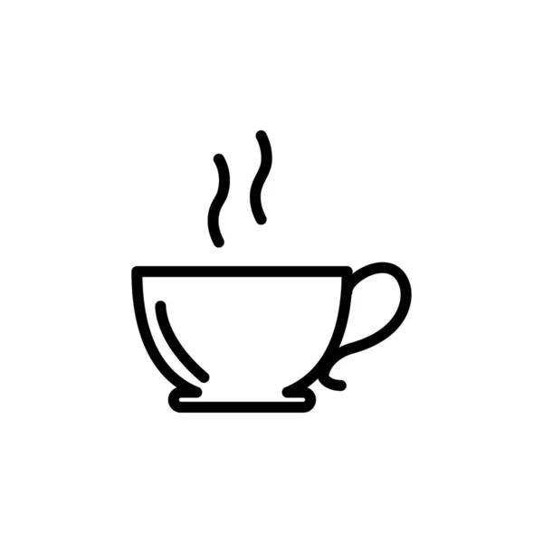 Ilustrační Vektorová Grafika Ikony Kavárny Vhodné Pro Kávu Restauraci Volný — Stockový vektor