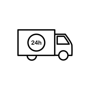 Teslimat simgesinin İmaj Vektörü grafiği. Kurye, nakliye, e-ticaret, düzen vs. için uygun.