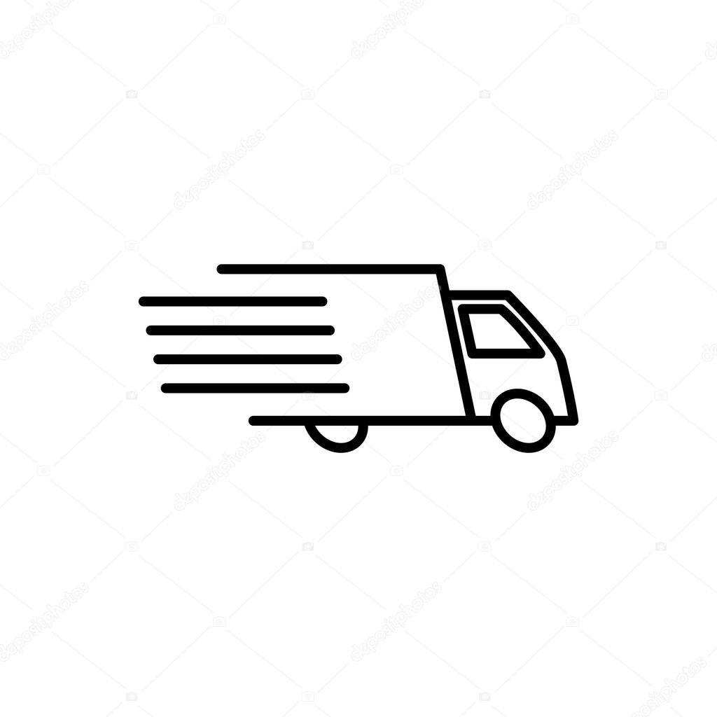 Illustration Vector graphic of delivery icon. Fit for courier, shipping, e-commerce, order etc.