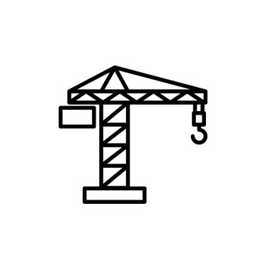 İnşaat ikonunun İmaj Vektörü grafiği. Tadilat, bakım, işçi vs. için uygun.