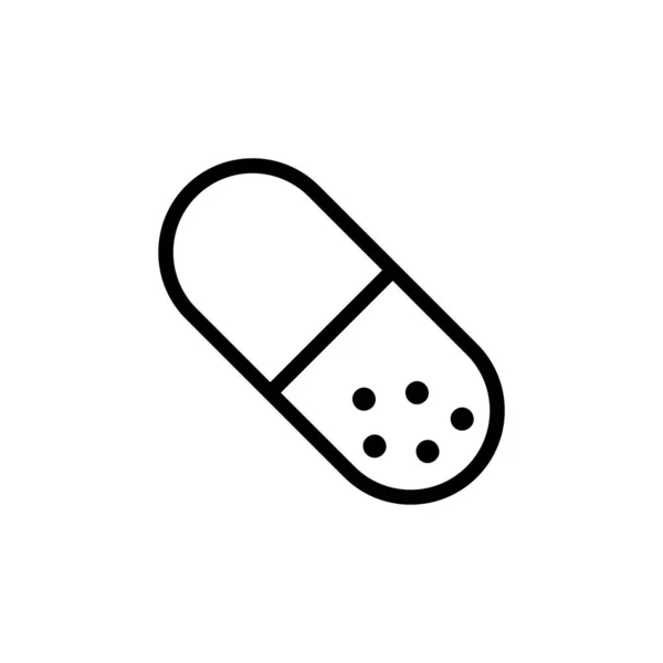 Illustration Graphique Vectoriel Modèle Icône Capsule Convient Pour Médecine Pharmacie — Image vectorielle