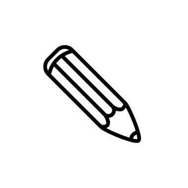 Kalem simgesinin İllüstrasyon Vektörü grafiği. Eğitim için uygun, çizim, araç, öğrenci vs..