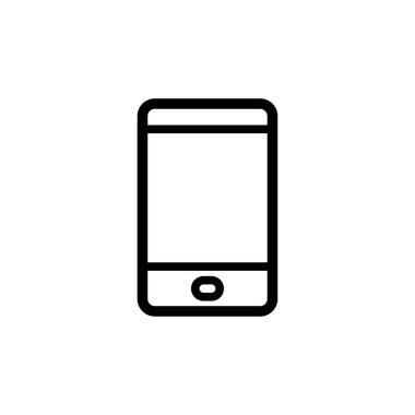 Akıllı telefon simgesinin resimleme vektörü grafiği. İletişim, telefon, iletişim vs. için uygun.