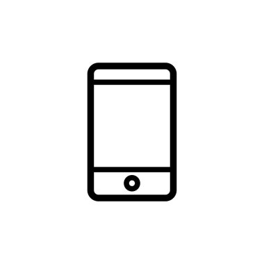 Akıllı telefon simgesinin resimleme vektörü grafiği. İletişim, telefon, iletişim vs. için uygun.