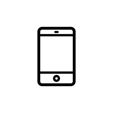 Akıllı telefon simgesinin resimleme vektörü grafiği. İletişim, telefon, iletişim vs. için uygun.