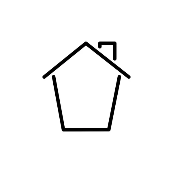 Иллюстрация Векторная Графика Домашней Иконки Подходит Дома Недвижимости Жилья Возраста — стоковый вектор