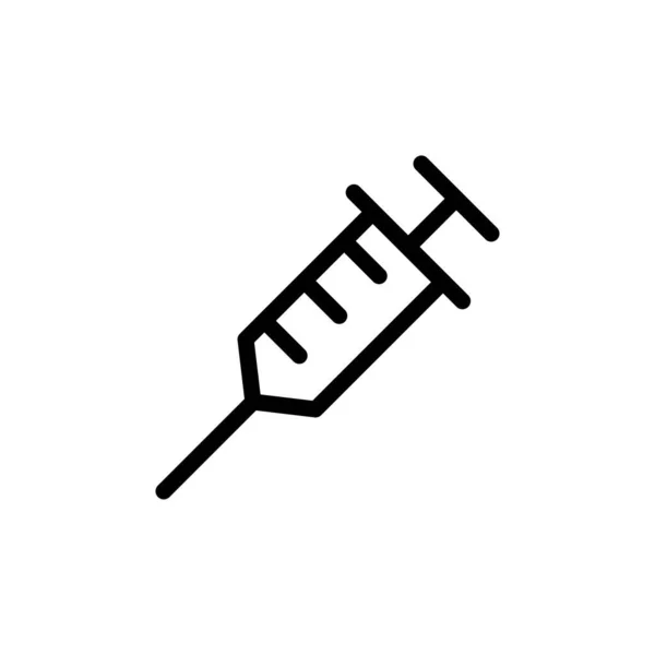 Illustration Graphique Vectoriel Icône Seringue Adapté Pour Médical Vaccin Hôpital — Image vectorielle