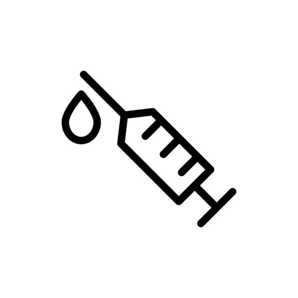 Ілюстрація Векторна Графіка Значка Шприца Підходить Медицини Вакцини Лікарні Медсестри — стоковий вектор