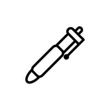 Kalem simgesinin İllüstrasyon Vektörü grafiği. Ofis, araç, kırtasiye, imza vs. için uygun.