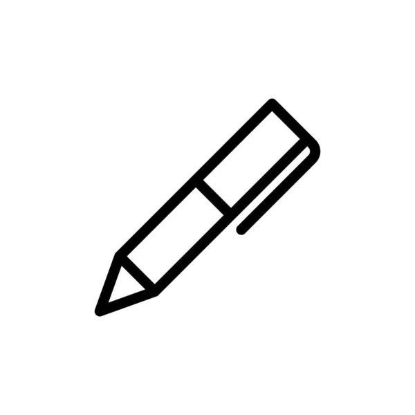 Kalem Simgesinin Llüstrasyon Vektörü Grafiği Ofis Araç Kırtasiye Imza Için — Stok Vektör