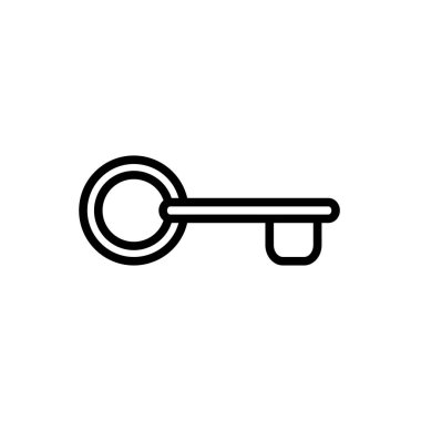 Anahtar simgesinin Çizim Vektörü grafiği. Güvenli, güvenlik, erişim, şifre, koruma vesaire için uygun.