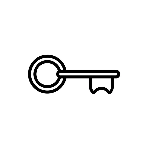 Illustration Vektorgrafik Nyckelikonen Passar För Säker Säker Åtkomst Lösenord Skydd — Stock vektor
