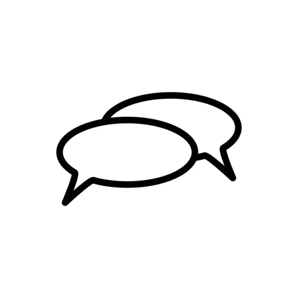 Kabarcık Konuşma Ikonunun Llüstrasyon Vektörü Grafiği Konuşmak Sohbet Etmek Mesaj — Stok Vektör