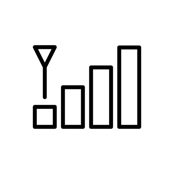 Ilustrační Vektorová Grafika Ikony Signální Lišty Fit Pro Technologie Mobilní — Stockový vektor