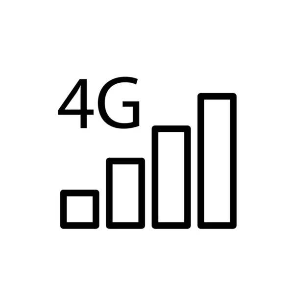 Illustration Graphique Vectoriel Icône Barre Signal Adapté Technologie Mobile Wifi — Image vectorielle