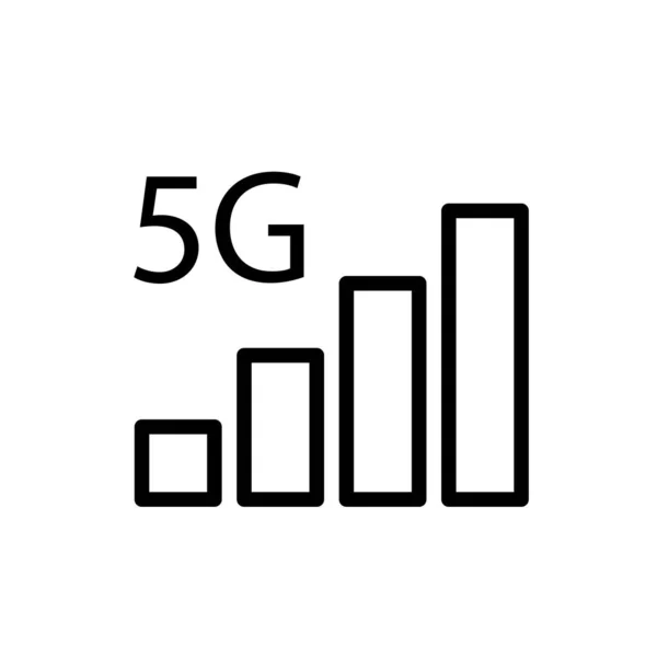 Illustration Vektorgrafik Signalfältet Ikonen Passar För Teknik Mobil Wifi Nätverk — Stock vektor