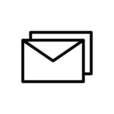 Zarf simgesinin İmaj Vektörü grafiği. Mektup, e-posta, yazışma, posta kutusu vs. için uygun.