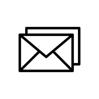 Zarf simgesinin İmaj Vektörü grafiği. Mektup, e-posta, yazışma, posta kutusu vs. için uygun.