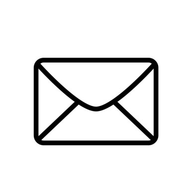 Zarf simgesinin İmaj Vektörü grafiği. Mektup, e-posta, yazışma, posta kutusu vs. için uygun.