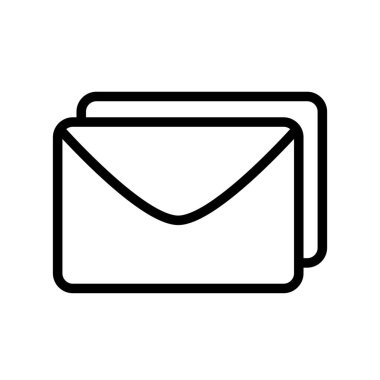 Zarf simgesinin İmaj Vektörü grafiği. Mektup, e-posta, yazışma, posta kutusu vs. için uygun.