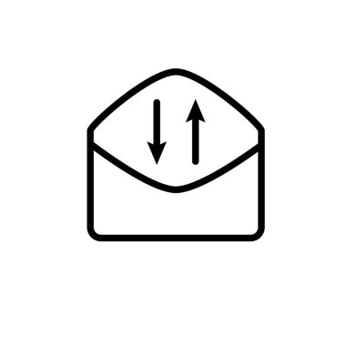 Zarf simgesinin İmaj Vektörü grafiği. Mektup, e-posta, yazışma, posta kutusu vs. için uygun.