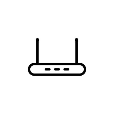 Yönlendirici simgesinin İllüstrasyon Vektörü grafiği. Kablosuz, ağ, erişim, ofis, iletişim vs. için uygun.
