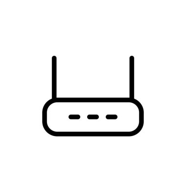 Yönlendirici simgesinin İllüstrasyon Vektörü grafiği. Kablosuz, ağ, erişim, ofis, iletişim vs. için uygun.