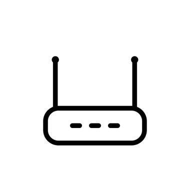 Yönlendirici simgesinin İllüstrasyon Vektörü grafiği. Kablosuz, ağ, erişim, ofis, iletişim vs. için uygun.