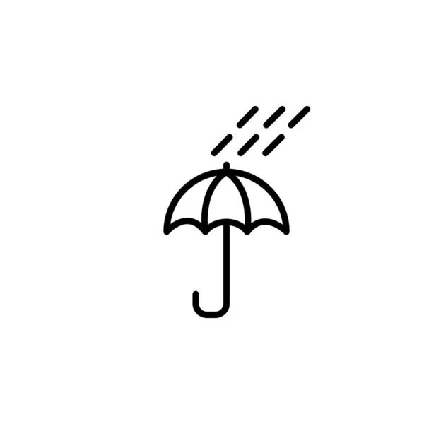 Illustratie Vectorgrafiek Van Het Paraplupictogram Geschikt Voor Bescherming Veiligheid Klimaat — Stockvector