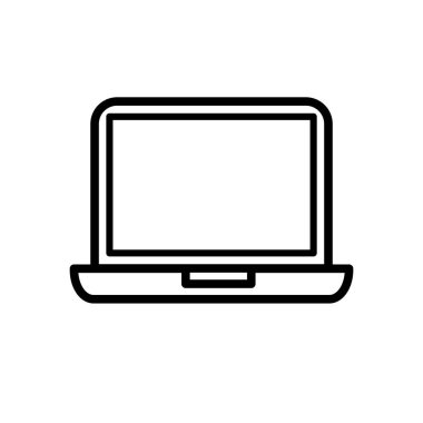 Dizüstü bilgisayar simgesinin İllüstrasyon Vektörü grafiği. Aygıt, elektronik, aygıt, ağ, iletişim vs. için uygun.