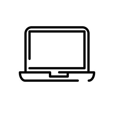 Dizüstü bilgisayar simgesinin İllüstrasyon Vektörü grafiği. Aygıt, elektronik, aygıt, ağ, iletişim vs. için uygun.