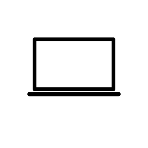 Illustrazione Grafica Vettoriale Dell Icona Del Computer Portatile Adatto Gadget — Vettoriale Stock