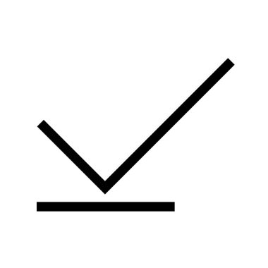 İşaretleme simgesinin Çizim Vektörü grafiği. Doğrulamaya, seçmeye, onaylamaya, onaylamaya vb..