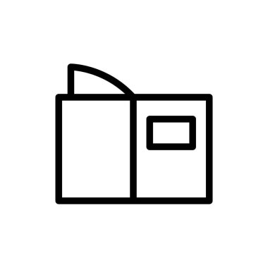 Kitap ikonunun İllüstrasyon Vektörü grafiği. Öğrenim, eğitim, edebiyat, öğrenim, kitapçı vs. için uygun.