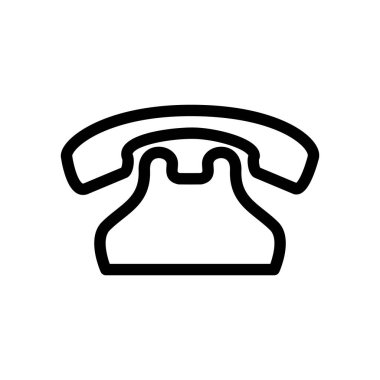 Telefon ikonunun İllüstrasyon Vektörü grafiği. İletişim, iletişim, çağrı merkezi vs. için uygun
