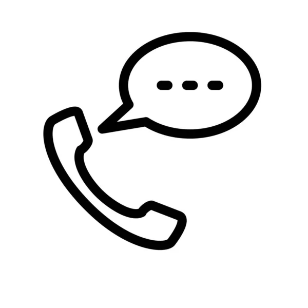 Illustration Vector Graphic Telephone Icon Fit Communication Contact Call Center — Stock Vector