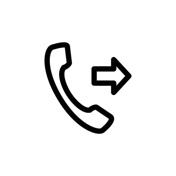 Ilustración Vector Gráfico Del Icono Del Teléfono Apto Para Comunicación — Vector de stock