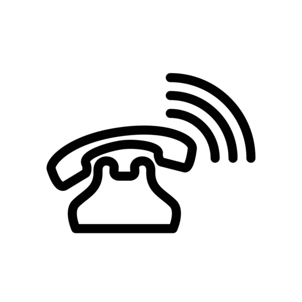 Ilustración Vector Gráfico Del Icono Del Teléfono Apto Para Comunicación — Vector de stock