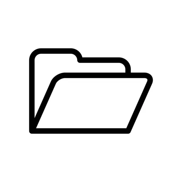 Ilustrasi Vektor Grafis Dari Ikon Folder Cocok Untuk Dokumen Berkas - Stok Vektor