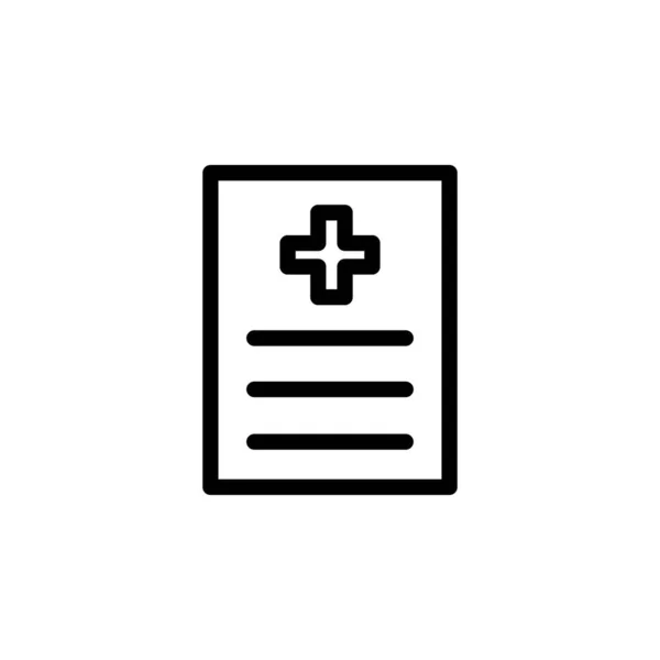 Illustration Vektorgrafik Der Krankenakte Symbol Fit Für Diagnose Information Symbol — Stockvektor